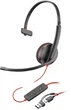 Навушники HP Poly Blackwire 3210 Monaural USB-C Headset +USB-C/A Adapter Bulk (1974984330592) - зображення 1
