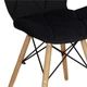 Krzesło Torino do kuchni i salonu Springos Czarny welur DC0029 (5907719470115) - obraz 7