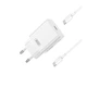 Мережевий Зарядний Пристрій XO L126 1USB-C PD/QC 20W+Type-C to Type-C Білий - изображение 1