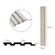 Рейка декоративная Sticker Wall Под белую кожу с золотом 115Х2900Х12 мм SW-00002130 - изображение 3