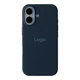 Чохол Premium Silicone Case Metal Buttons (AA) для iPhone 16 Midnight Blue - изображение 1