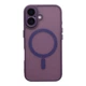 Чохол Premium TPU+PC Magnetic Matte Camera Lens with Magsafe для iPhone 16 Dark Purple - зображення 1