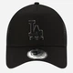 Кепка літня New Era Bob Logo 9Forty Trucker Dodgers 12523912 One Size Чорна (194790986351) - зображення 3