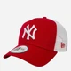 Czapka z daszkiem z siatką New Era Clean Trucker Nyy 11588488 One Size Czerwony/Biały - obraz 1