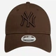 Кепка жіноча New Era Wmns Lge Ess 940 Nyy 60471462 One Size Темно-коричнева (197374041835) - зображення 3