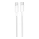 Кабель USB Borofone BX117 Type-C to Type-C 60W Бiлий - зображення 1