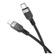 Кабель Hoco X109 Silicone Type-C to Lightning PD27W Чорний - зображення 1