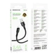 Кабель для заряджання та передачі даних USB Borofone BX116 Fast charging 2.4A USB to Lightning 1метр Black - зображення 3