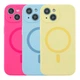 Чохол Glow Silicone Case Full Camera with Magsafe для iPhone 15 Yellow - зображення 2