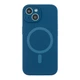 Чохол Premium Glow Silicone Case Full Camera with Magsafe для iPhone 15 Dark blue - изображение 1