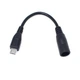 Кабель питания переходник Alitek Micro-USB Male - DC 5.5 х 2.1мм Female, 10 см (48925) - изображение 1