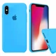 Чохол Silicone case for iPhone X / Xs Light Blue - зображення 1