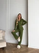 Піжама жіноча трійка сорочка майка штани Rebecca Collection L-XL зелений - зображення 5