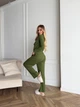 Піжама жіноча трійка сорочка майка штани Rebecca Collection L-XL зелений - зображення 6