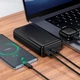 УМБ мобільна зарядка Power bank Hoco J165A повербанк 2хUSB Black 20000 mAh - зображення 5