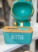 Маслянка керамічна з бамбуковою кришкою та ножем "Butter", блакитна (О8030-144-3) - зображення 4