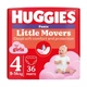 Підгузки-трусики Huggies Little Movers Pants для дівчаток, розмір 4 (9-14 кг), 36 шт - зображення 1