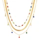 Набор колье 3 цепочки в разном стиле Fashion Jewelry Золотистые 19614 One Size - изображение 7