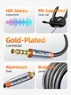 Кабель Cabletime TRRS Audio 3.5 мм 1.5 м Silver Metal Type, 4 pin, з підтримкою мікрофона, стерео (CF18J)11111в 2ці іц2 \ - зображення 4