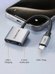 Перехідник Cabletime USB Type-C (M) - 3.5 мм (F) / Type-C (F) PD60W, 0.15м (CPA1G) - изображение 2