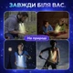 Бездротовий ліхтарик на шию для рукоділля та читання, акумуляторний, 9 режимів, 2 гнучкі головки, USB зарядка, чорний - зображення 5