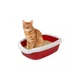 Туалет Природа Comfort M для котов бордо 41х30х13,5 см - изображение 4