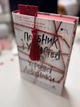 Червона Оксамитова закладинка для книг з китицею та сердечком - зображення 5
