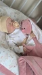 Зайчик антиколіковий з багаторазовою сольовою грілочкою, тепла заспокоююча м’яка велюрова іграшка для сну, комфортер темно-пудровий, 100% бавовна - зображення 4