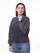 Женский стильный свитшот варка серый Oversize S-XL - изображение 4