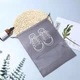 Чохол для зберігання та перевезення взуття Shoe Bag на затяжках, з віконцем 27 х 36 см (WW58742-3) Сірий - зображення 6