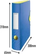 Папка Leitz 11160020 Quality Folder 180° A4 корешок 82 мм эластичная застежка синяя - изображение 2