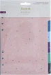 Разделители пластиковые Filofax Garden A5 6 шт 6 отверстий двусторонние цветные с цветочным рисунком розовые - изображение 1