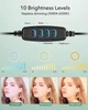 Кільцева LED лампа ESR 10", 25см з триногою та тримачем для телефону, світло для відео стрімінгу, фото макіяжу - зображення 8