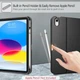 Клавиатурный чехол FINTIE для iPad 11" (2025) и iPad 10.9" (2022) с магнитной съемной немецкой QWERTZ - изображение 4