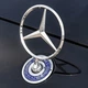 Mercedes эмблема прицел звезда на капот новый прицел A212581608800186 хром синий венок металл w212 w202 w204 w208 w210 w220 221 - изображение 7