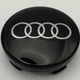 Колпачок с логотипом Audi 60 мм 56 мм заглушка ауди черная - изображение 2