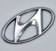 Емблема значок шильдик Hyundai Хюндай хром 115 мм 58 мм знак - зображення 2