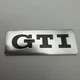 Наклейка GTI VW Volkswagen (Фольксваген) металлическая 85 мм 35 мм шильдик табличка - изображение 2