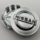 Колпачки заглушки на литые диски Nissan 54 мм 50 мм хром c7090k34 заглушки ниссан - изображение 2