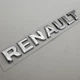 Напис Renault (Рено) на кузов шильдик табличка метал 160 мм 20 мм емблема на багажник хром - зображення 1
