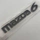 Шильдик емблема Mazda Мазда 6 185 мм напис на кришку багажника чорна табличка - зображення 3