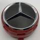 Колпачок на литые диски Mercedes AMG 0004000900 черные с красным 75 мм 70 мм 14 мм мерседес заглушка - изображение 2