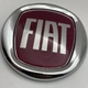 Емблема значок на капот Fiat Фіат 95 мм червоний хром - зображення 3