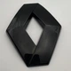 Емблема логотип Renault, 120 мм 96 мм (чорна глянець) рено знак - зображення 4