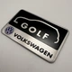 Наклейка Rline VW Volkswagen (Фольксваген) Golf металлическая 80 мм 50 мм шильдик табличка гольф - изображение 6