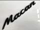 Эмблема надпись багажника Porsche Macan шильдик чёрная глянцевая - изображение 2