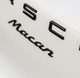 Эмблема надпись багажника Porsche Macan шильдик чёрная глянцевая - изображение 3