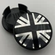 Колпачок заглушка на литые диски Mini Cooper 3613-1171 069 55 мм 45 мм черный британский флаг мини - изображение 1