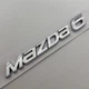 Шильдик емблема Mazda Мазда 6 150 мм напис на кришку багажника хром - зображення 1