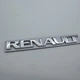 Напис Renault (Рено) на кузов шильдик табличка метал 145 мм 17 мм емблема на багажник хром - зображення 5
